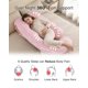thumbnail image 2 of Almohada de embarazo ALLOPERA de cuerpo completo con funda removible, rosa, 2 of 8