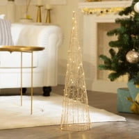 Pino Navideño Led De Alambre Plateado 1.8Mt Corel