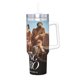 thumbnail image 2 of Héroe Anónimo Vaso aislado de acero inoxidable con asa, diseño temático, regalo para familia, amigos y fans; incluye pajita y encaja en el portavasos estándar, 40 oz, 2 of 6