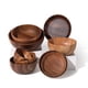 thumbnail image 2 of Xiao Hua Tazón de Ensalada de Madera 11.02 X 2.95 inches 1 Pieza - Tazón Redondo para Fruta, Tazón de Cocina de Madera Maciza con Vetas de Madera natural, Decoración de Mesa de Comedor rural Estilo, 2 of 3