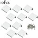thumbnail image 2 of Tiradores de dedo LC LICTOP 10 piezas de aluminio plateado de 3,5 cm, 2 of 6