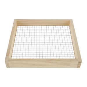Magideal - Tamiz De Tierra De Jardín De Mano Herramienta De Jardinería Tierra Y Tierra Para Macetas Tamiz De Grava Manual Madera Multiusos Malla De Alambre