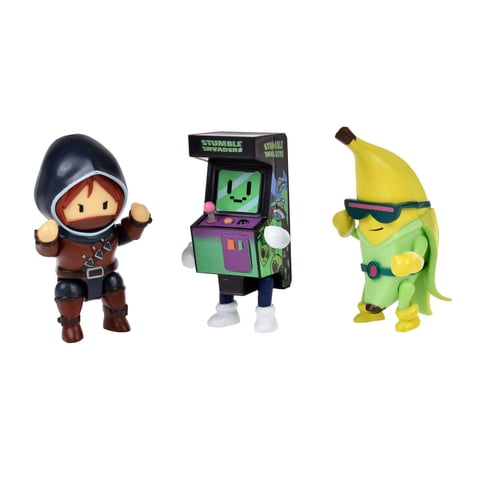 Pack 3 De 8 Cms Articuladas Stumble Guys - Stumble Invaders