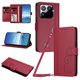 thumbnail image 1 of Funda Cartera Trébol para Xiaomi 15T Pro con Ranuras Tarjetas y Carga Inalámbrica Rojo, 1 of 6