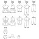 thumbnail image 3 of Patrón de Costura Butterick B5624 para Bebés NB0 (NB‑S‑M), 3 of 4