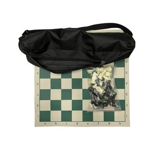 Magideal - Juego De Ajedrez Portátil, Juego De Ajedrez Con Bolsa De Almacenamiento, Piezas De Ajedrez, Juego De Mesa De Ajedrez Enrollable Para Viajes, Exteriore M