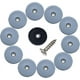 thumbnail image 2 of Deslizadores redondos de teflón para muebles, con tornillos, 20 unidades, deslizadores de teflón para muebles, deslizadores de silla, deslizadores de teflón clavables, 22 mm, 2 of 5