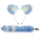 thumbnail image 3 of 2pcs Set Sexy Anal Plug Toy, Fox Tail Design Sex Toys For Orgasm Pleasure For Men Women Couple, 3 of 3