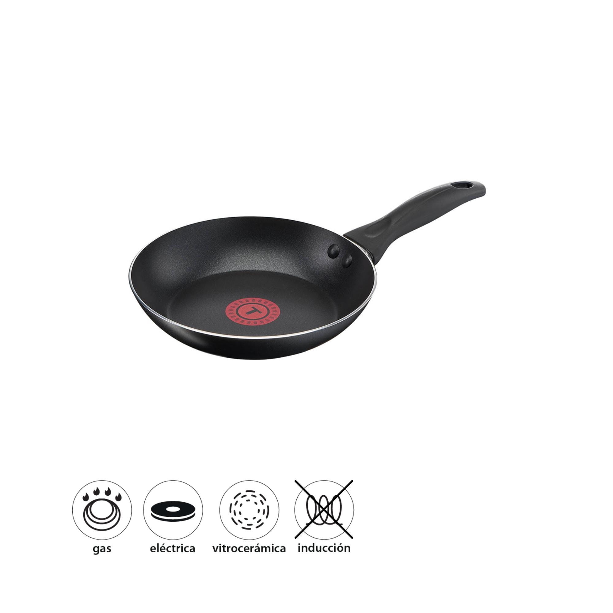 Tefal - Sartén 20 Cm Easy Cook Aluminio Negro 1 Piezas