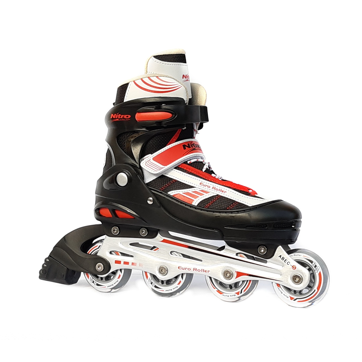 Covertec - Patin Nitro 5 Euroller Regulable Rojo S