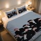 thumbnail image 1 of Snowman in Black Suits Duvet Cover Set Vintage Printed Duvet Cover Set Is Here Featuring a Zipper Design, 1 of 1