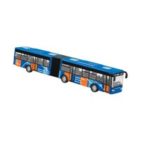 Magideal - Autobús De Juguete De Aleación Fundido A Presión, Autobús De Tracción Trasera, Decoración De Aleación, Modelo De Autobús Largo De Tracción Trasera Par Azul