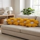 thumbnail image 1 of Juego De 4 Cojines En Forma De Flor Amarillo, 1 of 4