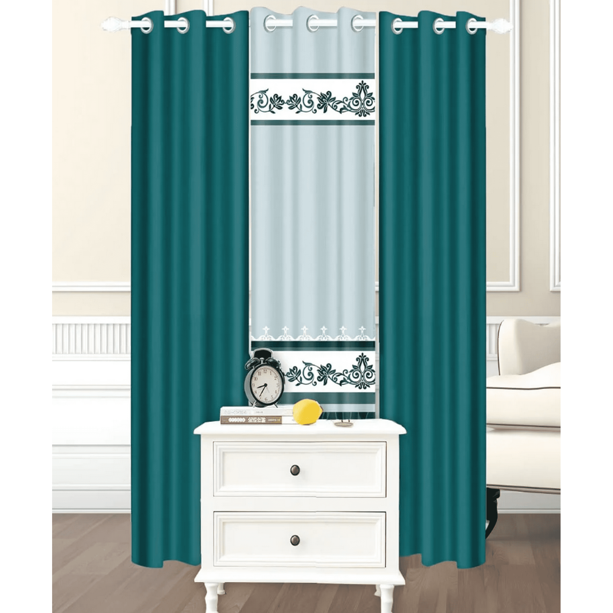 Mundo Shopping - Cortinas De Tela 3 Paños 97x220cm