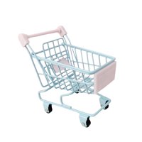 Magideal - Carrito De Compras Para Niños, Juguetes, Ruedas , Portalápices, Mini Tienda, Carrito De Compras, Juguete Para Niñas Y Niños, Regalo De , Azul