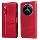 thumbnail image 1 of Funda con Cremallera para Realme 12 5G, Carcasa Cartera de Cuero PU con Soporte y Tarjetero, 1 of 6