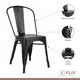 thumbnail image 4 of Mesa restaurant 70x70 Tubo Metal cubierta MDF + 4 Sillas Tolix - Negra, 4 of 8