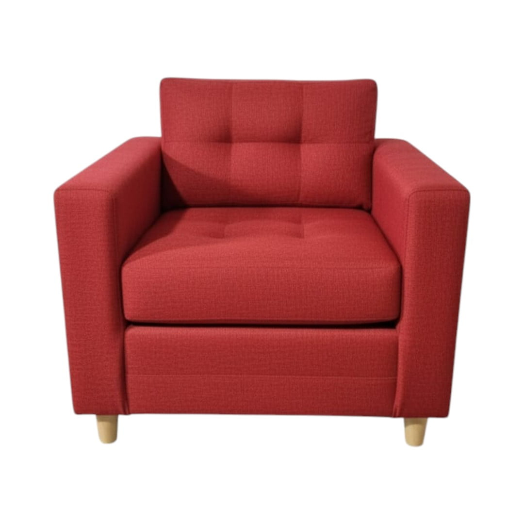 Diseños Valestrini - Poltrona Suecia Lino Rojo