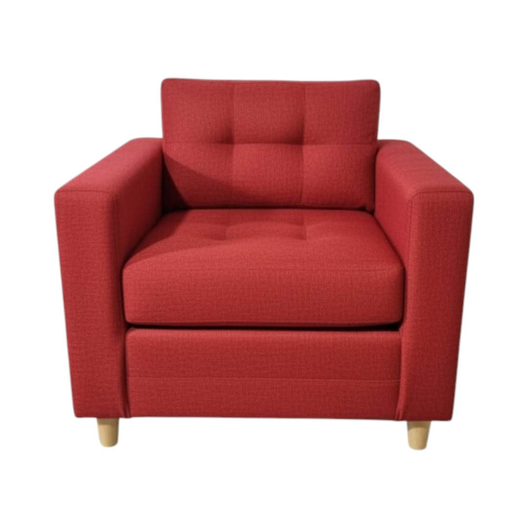 Diseños Valestrini - Poltrona Suecia Lino Rojo