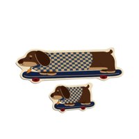 Teng Fei - Alfombras Decorativas Cocina Antideslizante Diseño Perro