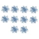 thumbnail image 1 of 10 Piezas De Flores Artificiales Con Purpurina Para Fiestas, Cementerios, Navidad, Pascua, Color Azul Claro, 1 of 4
