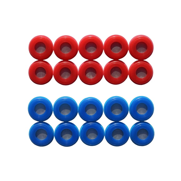 Sellos Gladhand ROAD SUPERIOR TRUCK PARTS – 10 pares Rojo/Azul