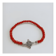 thumbnail image 2 of Pulsera piedras rojas amuleto nudo de bruja elástico, 2 of 3