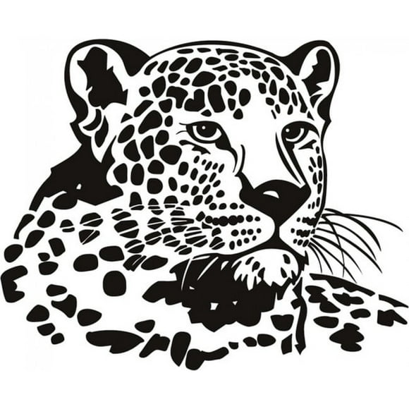 Decomural Leopard Head Big Cats WS-15872