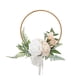 thumbnail image 3 of Guirnalda Floral Del Aro Decoración De La Boda Corona De La Puerta Delantera Para La Pared De La Primavera De La Casa De Campo Blanco, 3 of 4