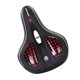 thumbnail image 3 of Transpirable Bicicleta Asiento Cojín Road Bicicleta Sillín Cojines Hueco Negro Rojo, 3 of 5