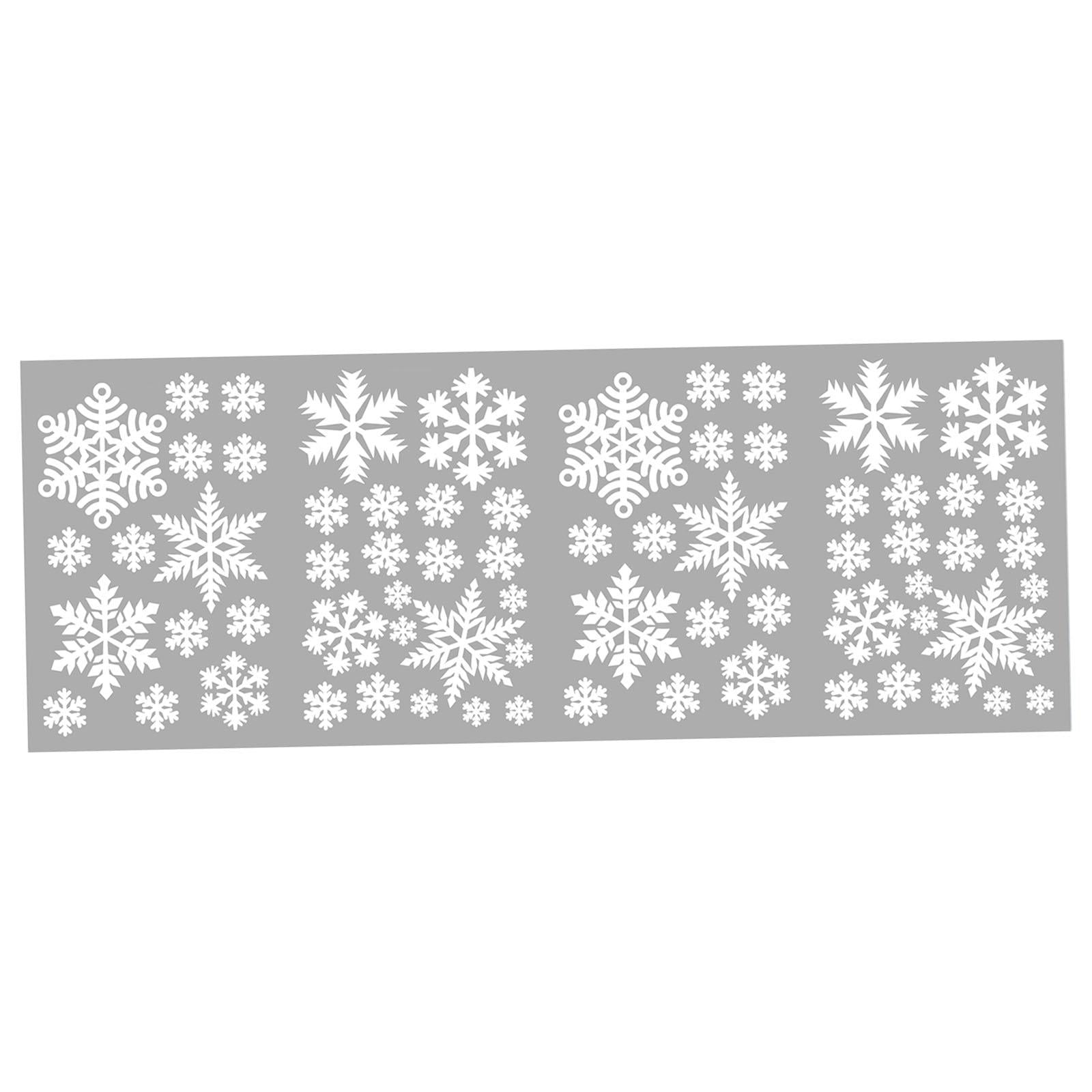 Bothyi - Adhesivos Navideños Con Forma De Copo De Nieve Para Ventanas, Para Decoración De Fiestas, Manualidades Y Álbumes De Recortes