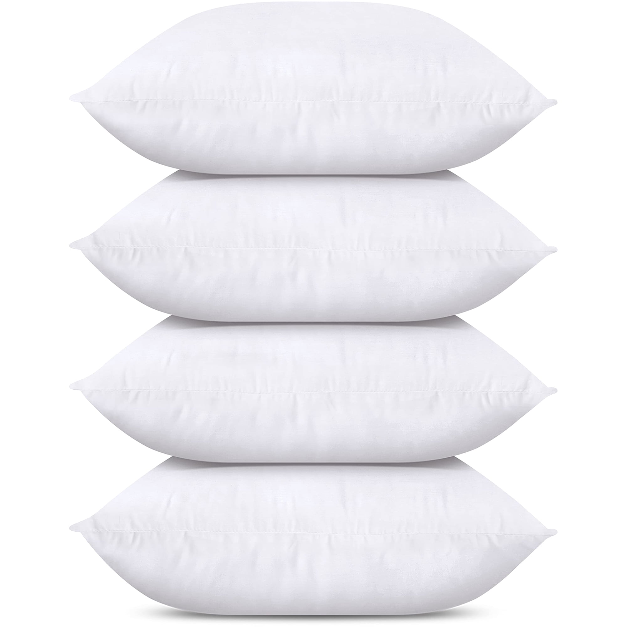 Utopia Bedding - Juego De Ropa De Cama Throw Pillows Utopia De 4 Unidades, Color Blanco, 50 X 50 Cm