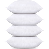 Utopia Bedding - Juego De Ropa De Cama Throw Pillows Utopia De 4 Unidades, Color Blanco, 50 X 50 Cm