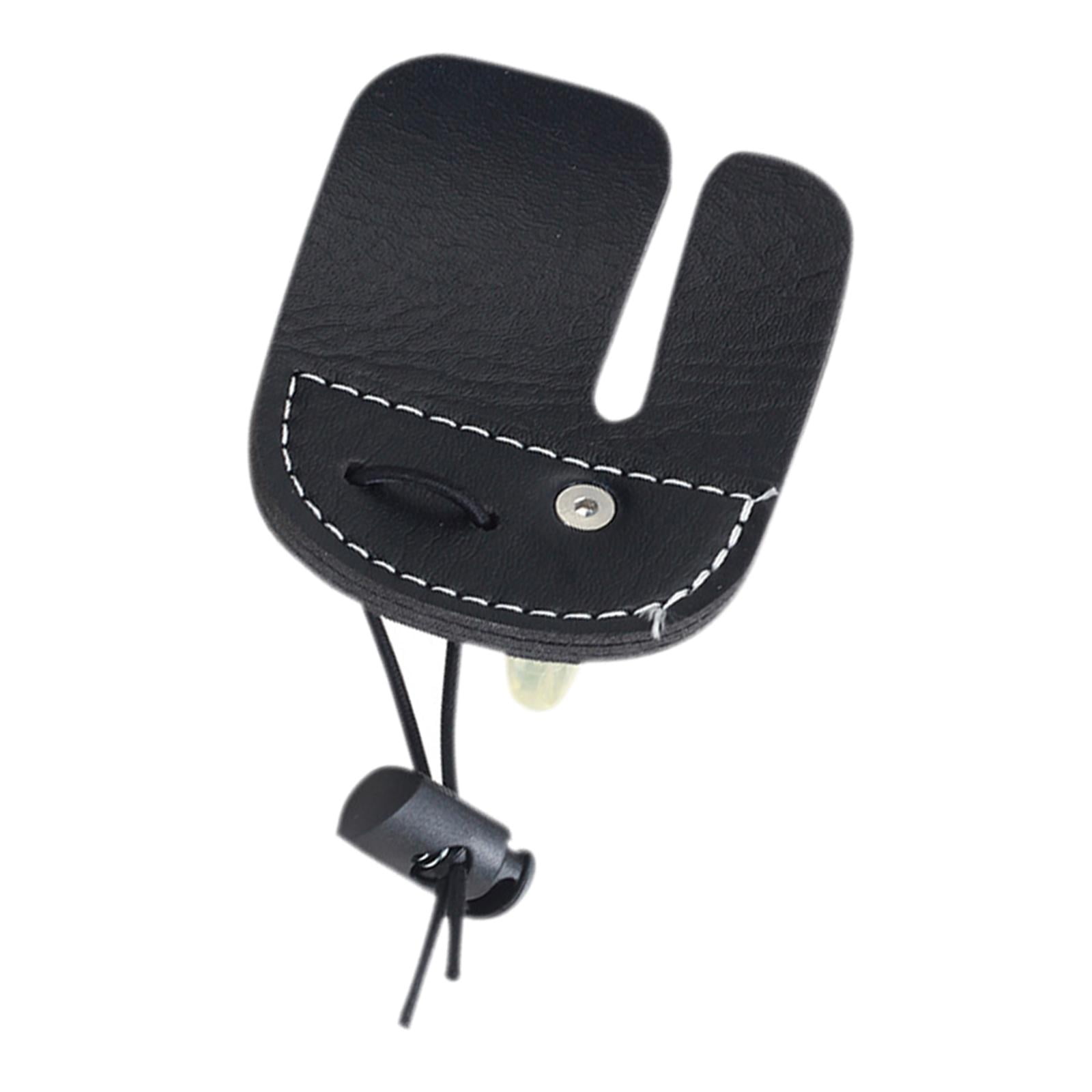Magideal - Lengüeta Para Dedos De Tiro Con Arco, Para Dedos De Arco Con Protector De Dedos De Cuero, Almohadillas Para Dedos, Equipo De Protección Para