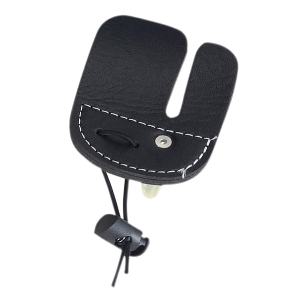 Lengüeta para dedos de tiro con arco, para dedos de arco con protector de dedos de cuero, almohadillas para dedos, equipo de protección para