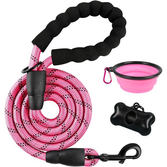 BARKBAY Correa para perros medianos y grandes, resistente y con mango acolchado