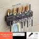 thumbnail image 1 of 1pc Knife Rack, Wall-mounted Knife Holder With Chopsticks Barrel, Multifunctional Carbon Steel Storage Rack, Kitchen Punch-free Rack With Hooks, Kitchen Storage Organization, Kitchen Accessories, 1 of 5