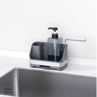 Dispensador De Jabón Con Soporte Paño Y Esponja Home Logics