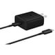 thumbnail image 1 of Cargador Samsung 45W USB-C de carga súper rápida de pared negro, 1 of 5