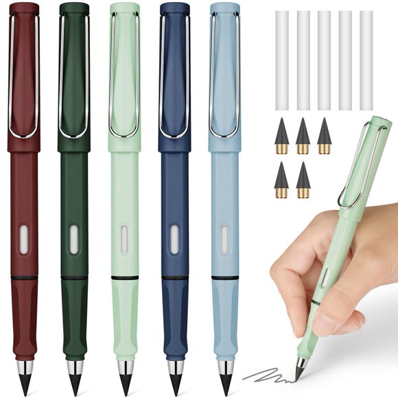 Lápiz sin tinta Ainiv 5 unidades con goma y puntas reutilizables