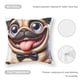 thumbnail image 5 of Pug Fundas de almohada de terciopelo con tema, regalos de funda de almohada, decoración para el hogar, cojín de lanzar, regalo de cumpleaños para fans y parejas.56*56cm., 5 of 6