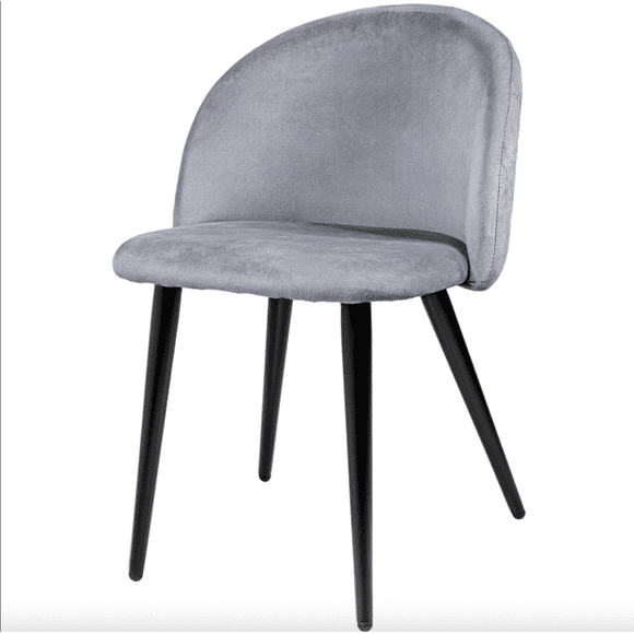 Silla Nordic Sitial Felpa Black - Gris