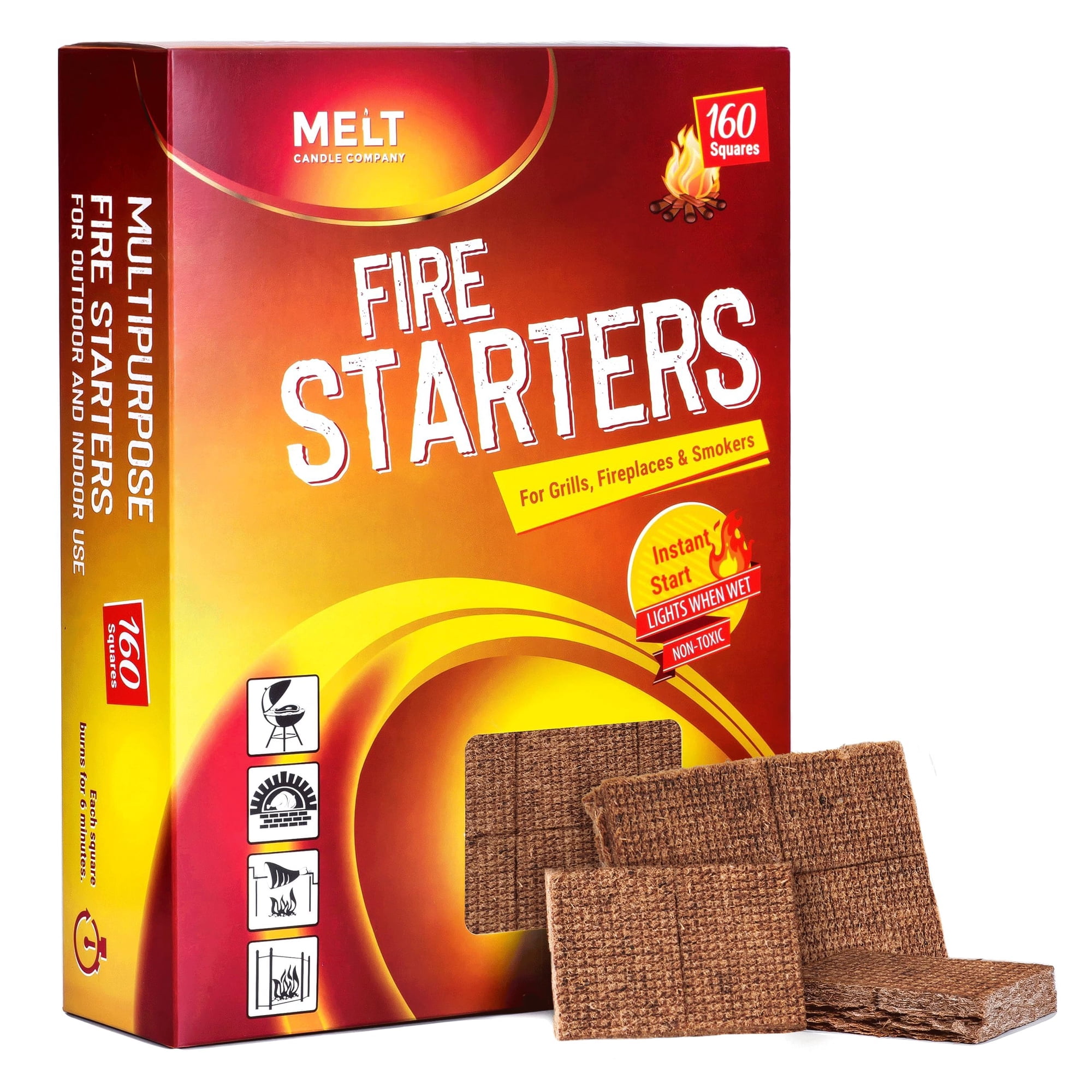 Fire Starter Squares Melt Candle Company 160 Piezas