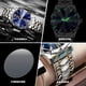 thumbnail image 5 of Reloj de Cuarzo para Hombre Impermeable Luminoso con Doble Calendario, Reloj de Vidrio Puntiagudo con Forma de Diamante, 5 of 10