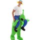 thumbnail image 2 of Disfraz inflable de alienígena divertido para Halloween, tipo jinete, 2 of 3
