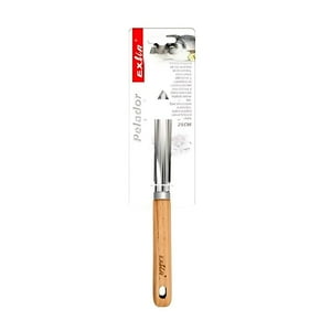 Disparo - Pelador Acero 25Cm Mango Madera Alimentacion Saludable