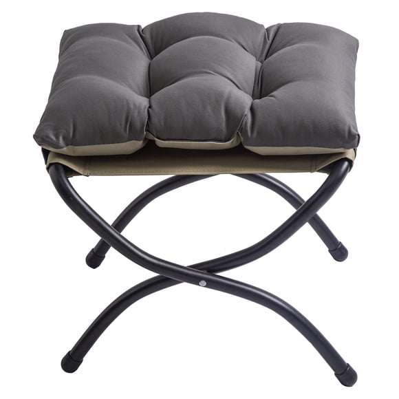 Reposapiés plegable Otoman WELL-STRONG 15 gris oscuro