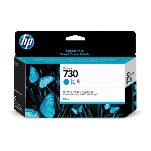 Cartucho de tinta HP DesignJet 730 P2V62A de 130 ml Cyan