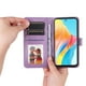 thumbnail image 2 of Funda tipo cartera FOXDOCK para OPPO A98 , diseño girasol en relieve, cuero PU, cierre magnético, soporte y tarjetero, 2 of 5