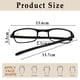 thumbnail image 4 of Gafas de lectura portátiles plegables TR para hombres y mujeres, gafas de lectura antiguas con película azul, 4 of 5